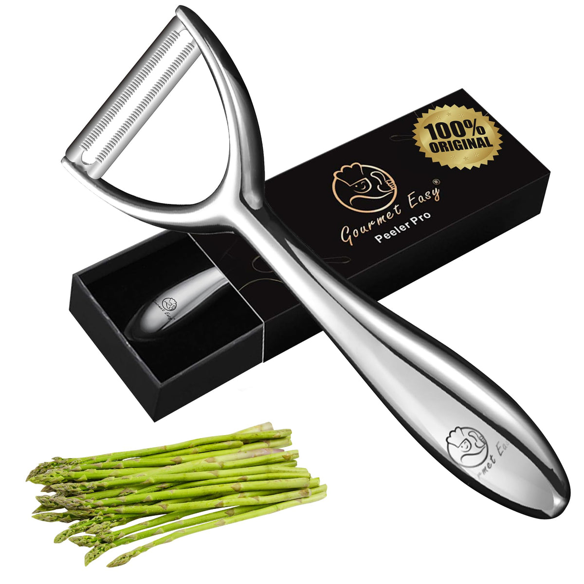 Gourmet Easy Vegetable Peeler Ultra Sharp Stainless Steel Blade (Y Peeler)