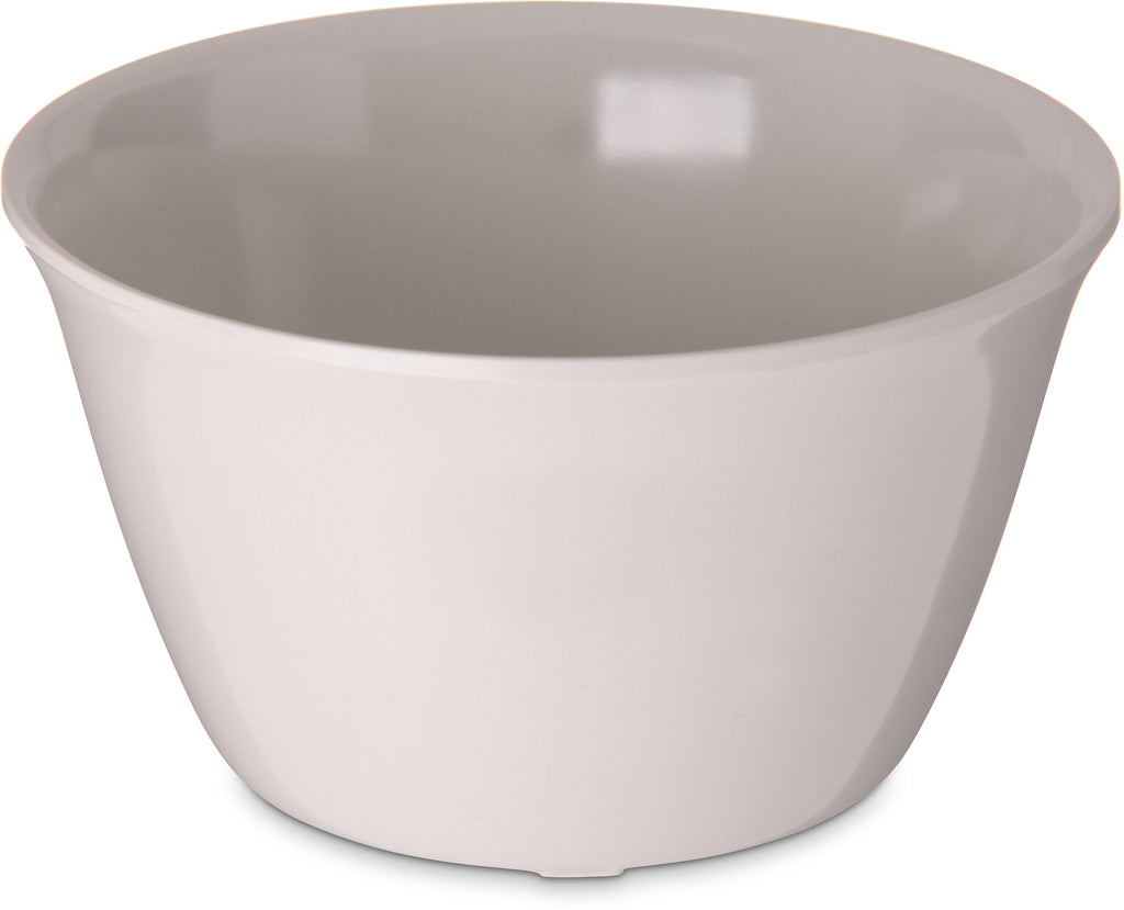 Carlisle FoodService Products Dallas Ware Reusable Plastic Bowl Bouillon Cup Bowl for Home and Restaurant, Melamine, 8 Ounces, Black, (Pack of 24)