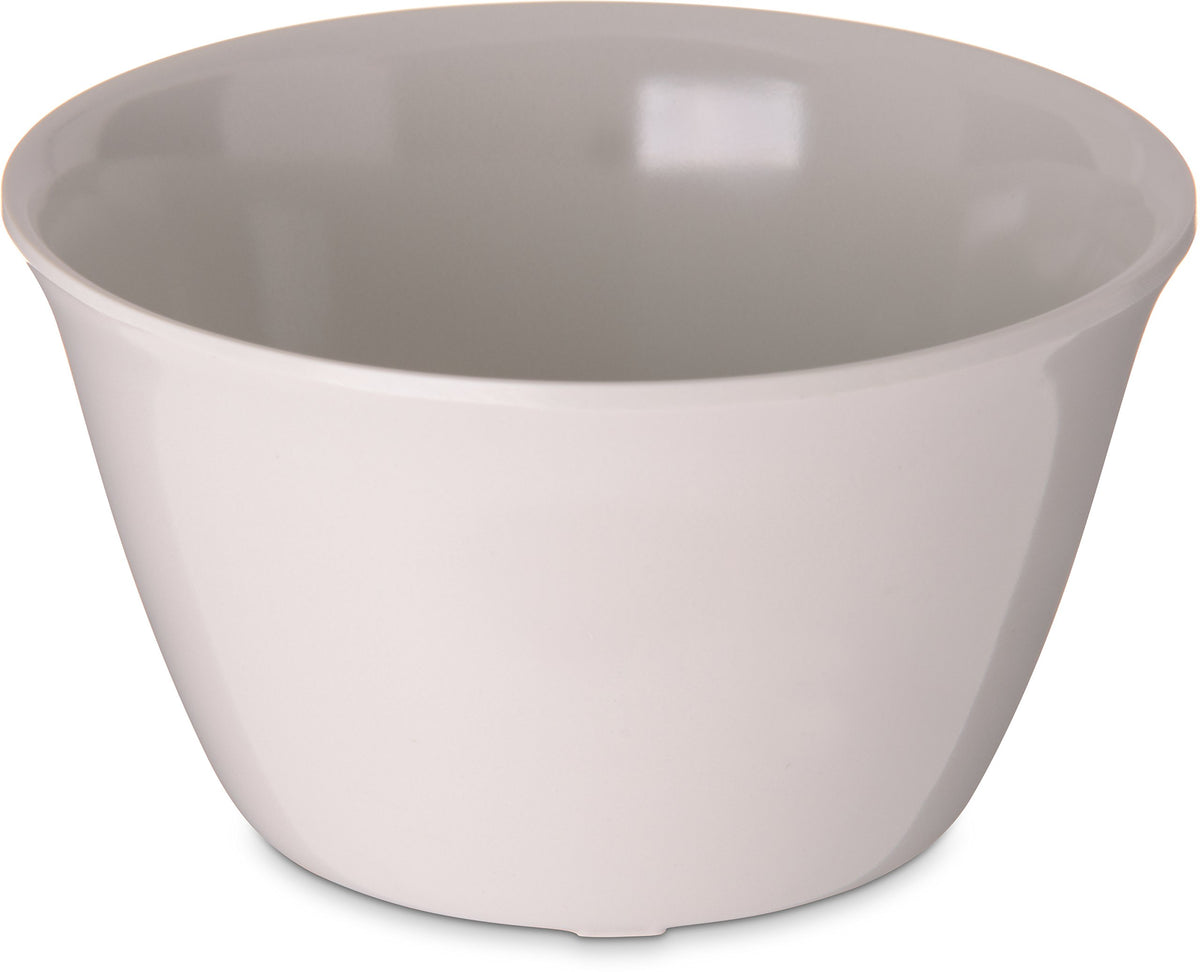 Carlisle FoodService Products Dallas Ware Reusable Plastic Bowl Bouillon Cup Bowl for Home and Restaurant, Melamine, 8 Ounces, Black, (Pack of 24)