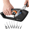 PAUDIN Knife Sharpener, 5-Stage Manual Sharpening for Kitchen Knives