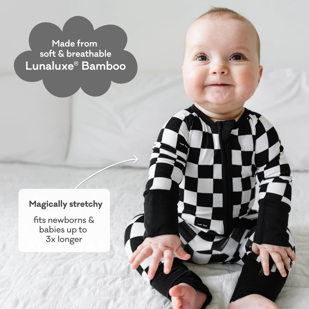 Little Sleepies Baby Pajamas, Cool Checks, Newborn