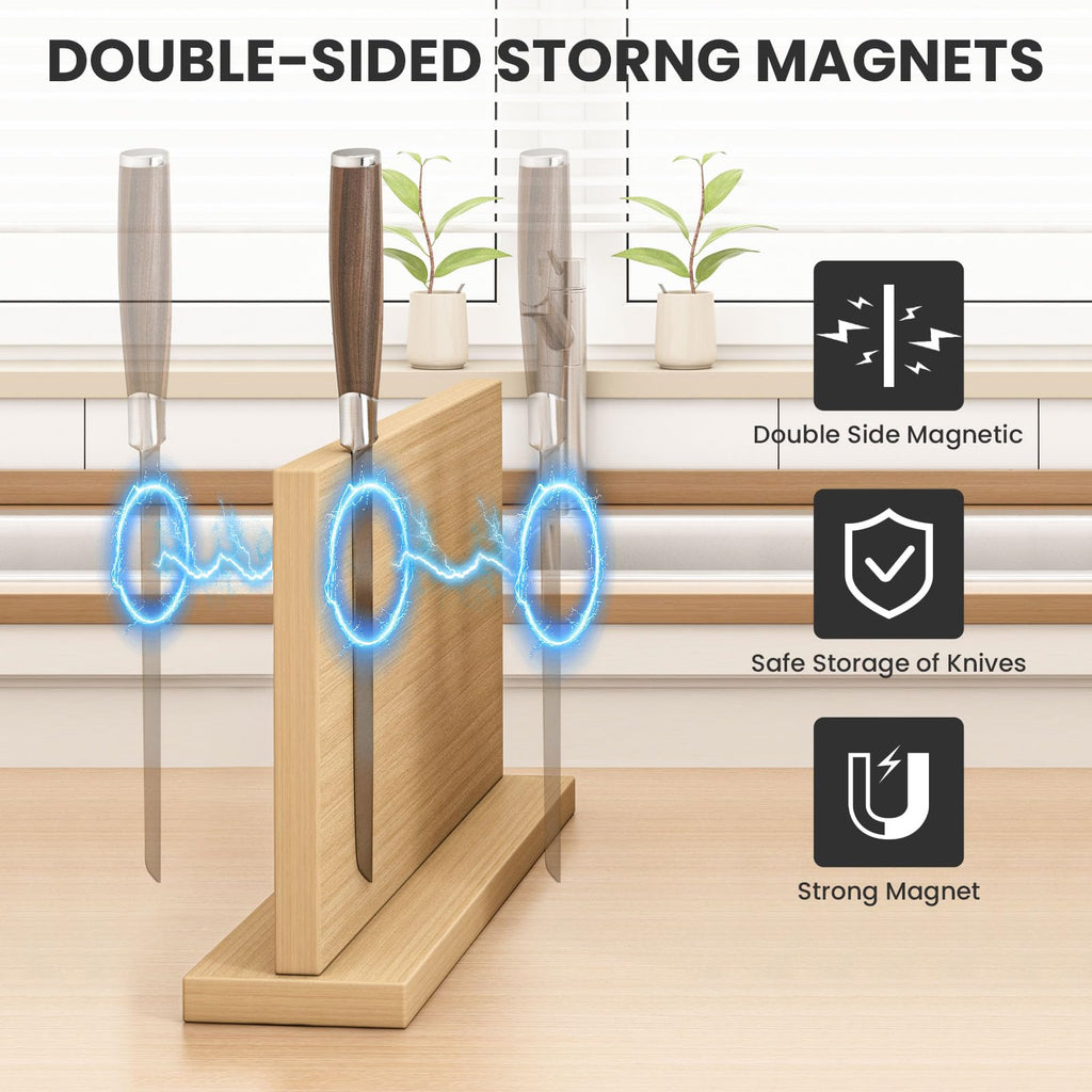 THMINS Large Magnetic Knife Holder, 16 x 9 Inch Magnetic Knife Block