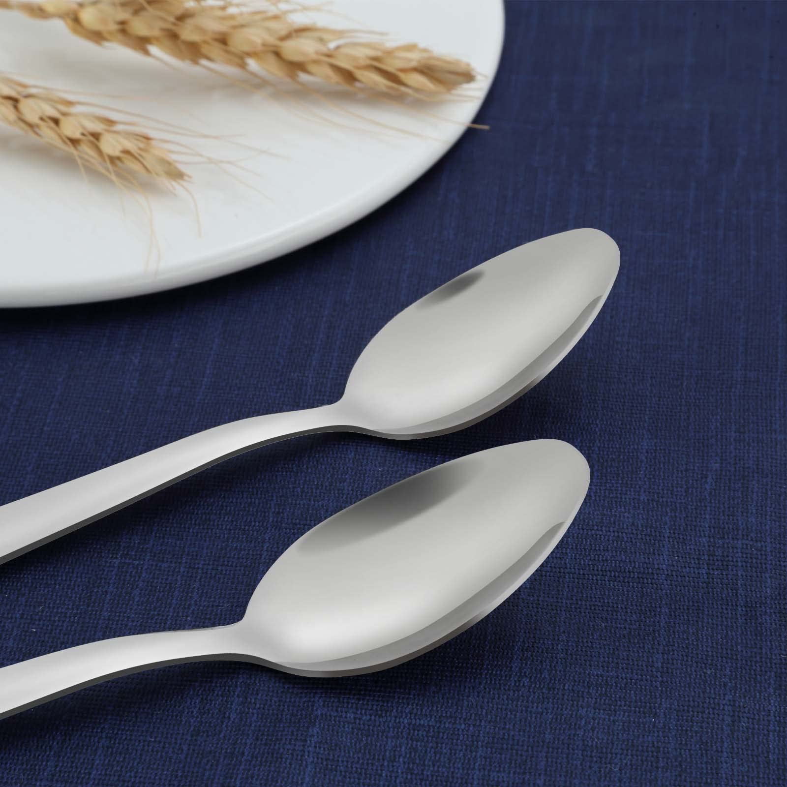 Funnydin 36-Piece Tea Spoons Set - 5.9" Stainless Steel Tea Spoon Silverware, Durable Small Spoons, Cost-effective Teaspoon Set of 36 for Home Kitchen Restaurant - Mirror Polished, Dishwasher Safe