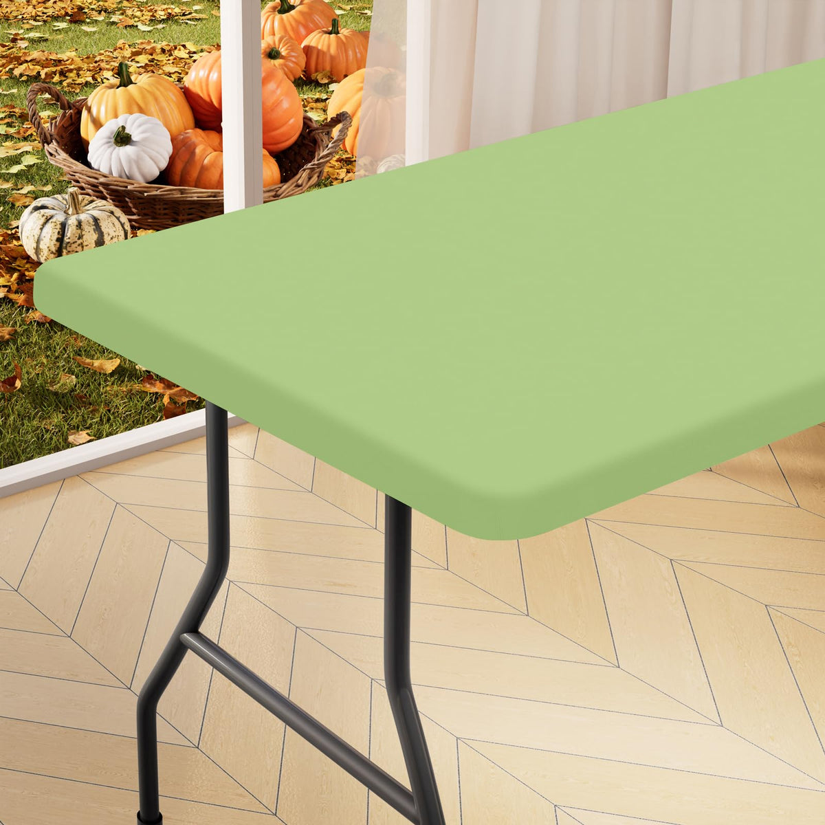 homing Rectangle Table Cloth Cover 6 Foot Elastic Fitted Tablecloth
