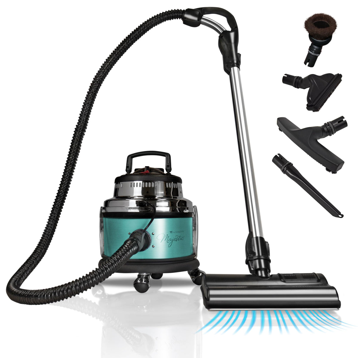 Filter Queen Majestic Surface Cleaner, Bronze, Canister Vacuum with Bagless Cyclonic Action, The Ultimate All-in-One Cleaning Machine