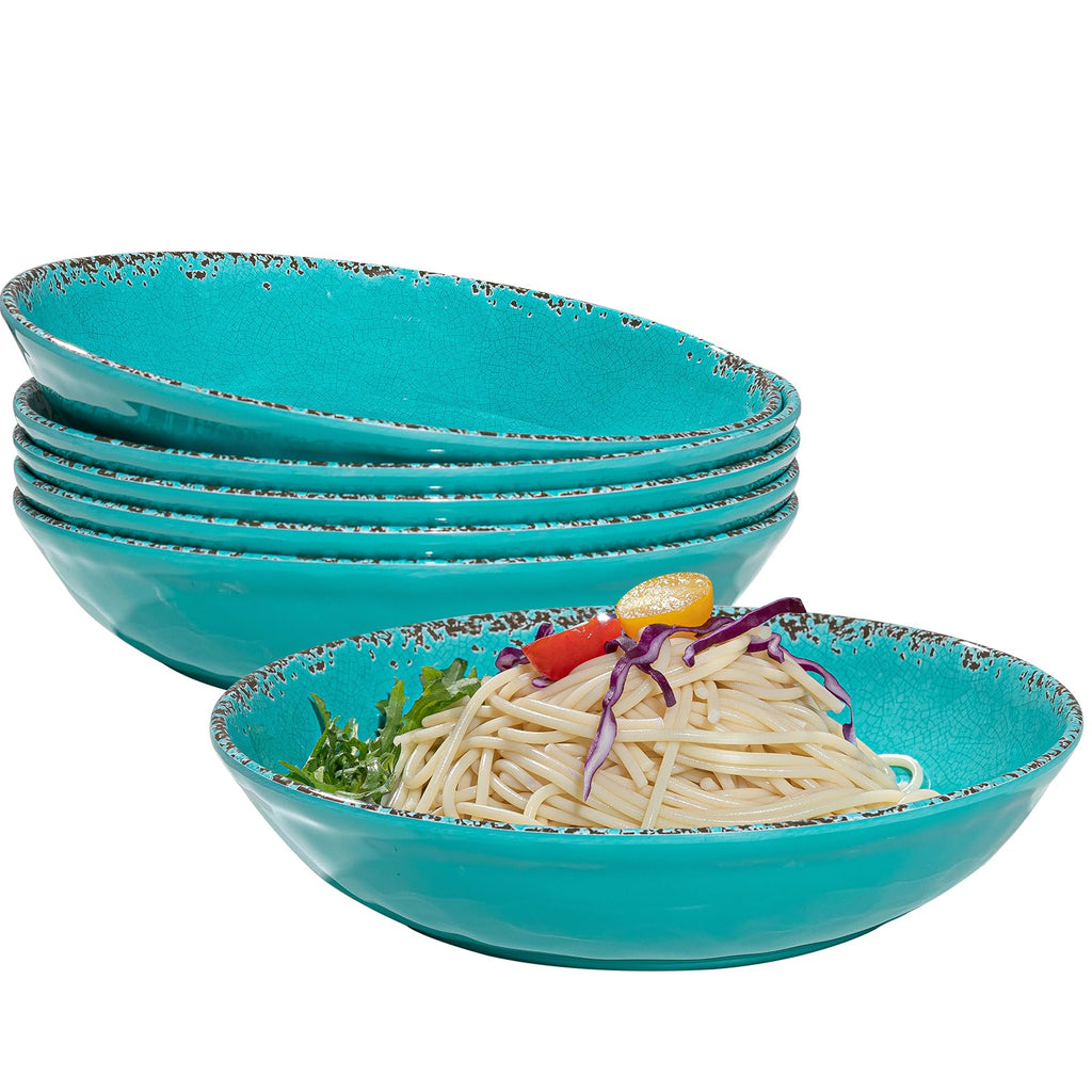 ZAROCRUS 13.75" x2.75'' Extra Large Melamine Serving Bowls, Set of 2, Christmas Bowls Set for Salad, Pasta, Fruit, Unbreakable Farmhouse Deep Bowl. Durable and Dishwasher Safe, True Red