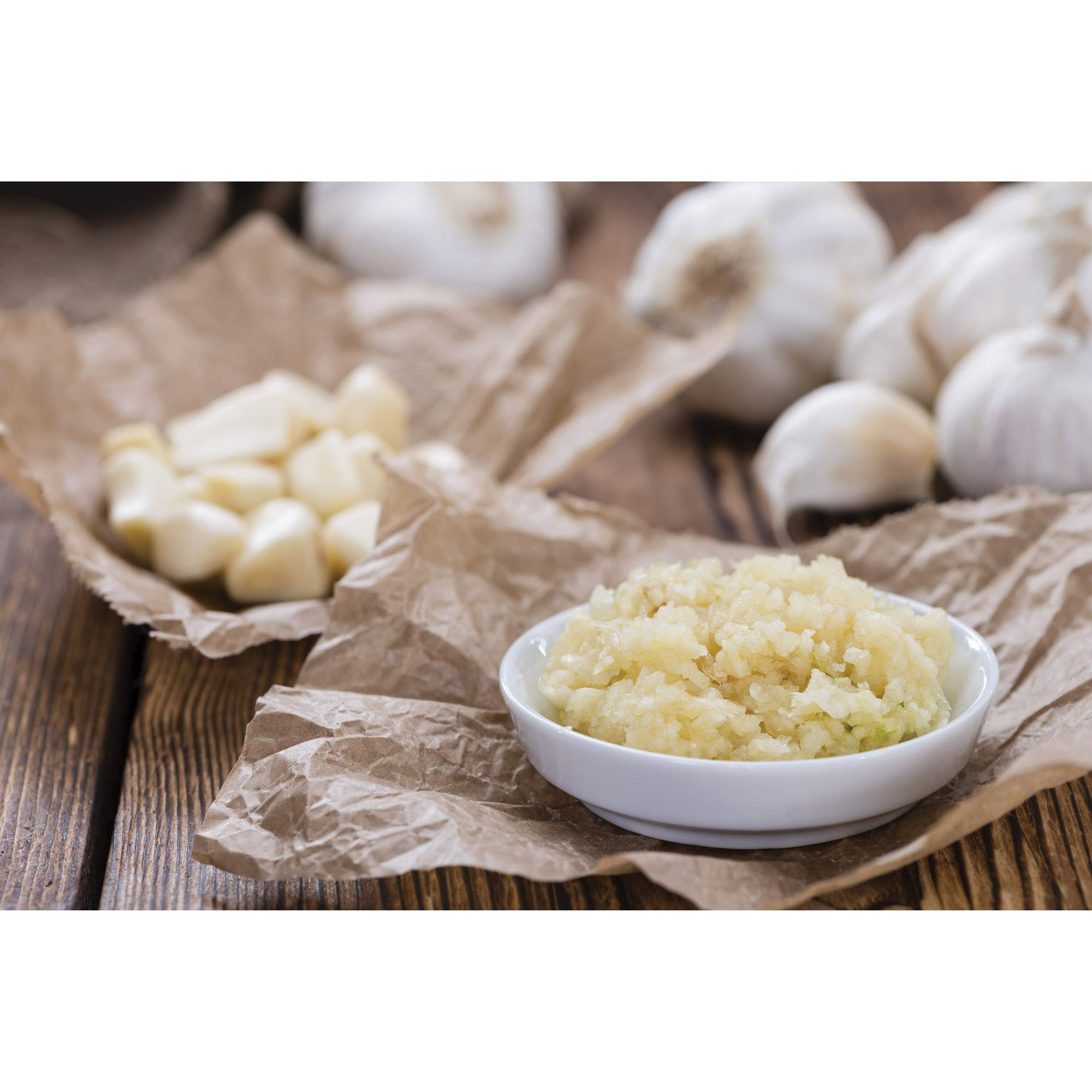 Fantes No-Peel, Self Cleaning Garlic Press, 6.25 x 1-Inches, the Italian Market Original since 1906