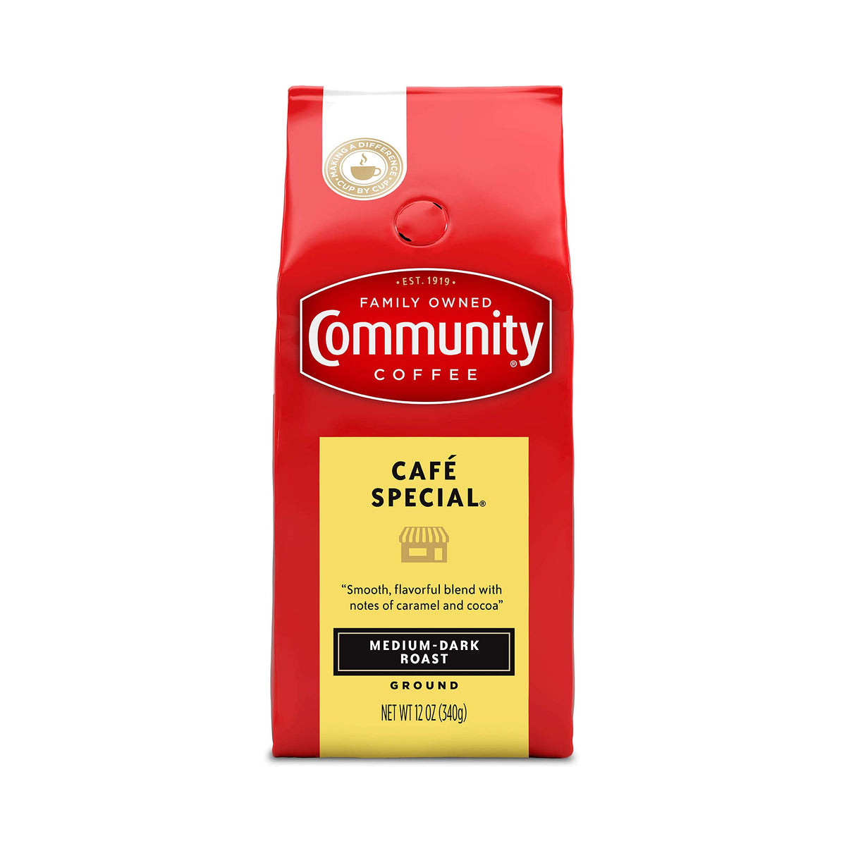 Community Coffee 100% Colombia 72 Ounce, Medium Dark Roast Ground Coffee, 12 Ounce (Pack of 6)