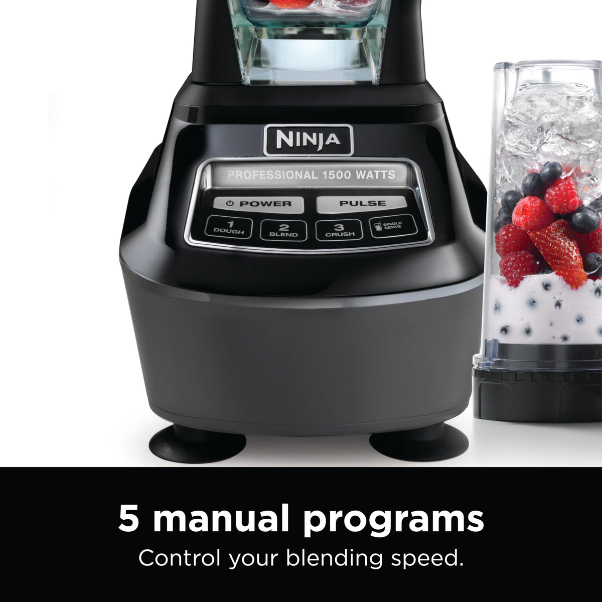 Ninja Mega Kitchen System, 1500W, 72oz Pitcher, 8-Cup, Black, BL770AMZ