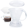 Clever Coffee Dripper | Large 18 oz | Clear | BPA-Free | 100 Filters
