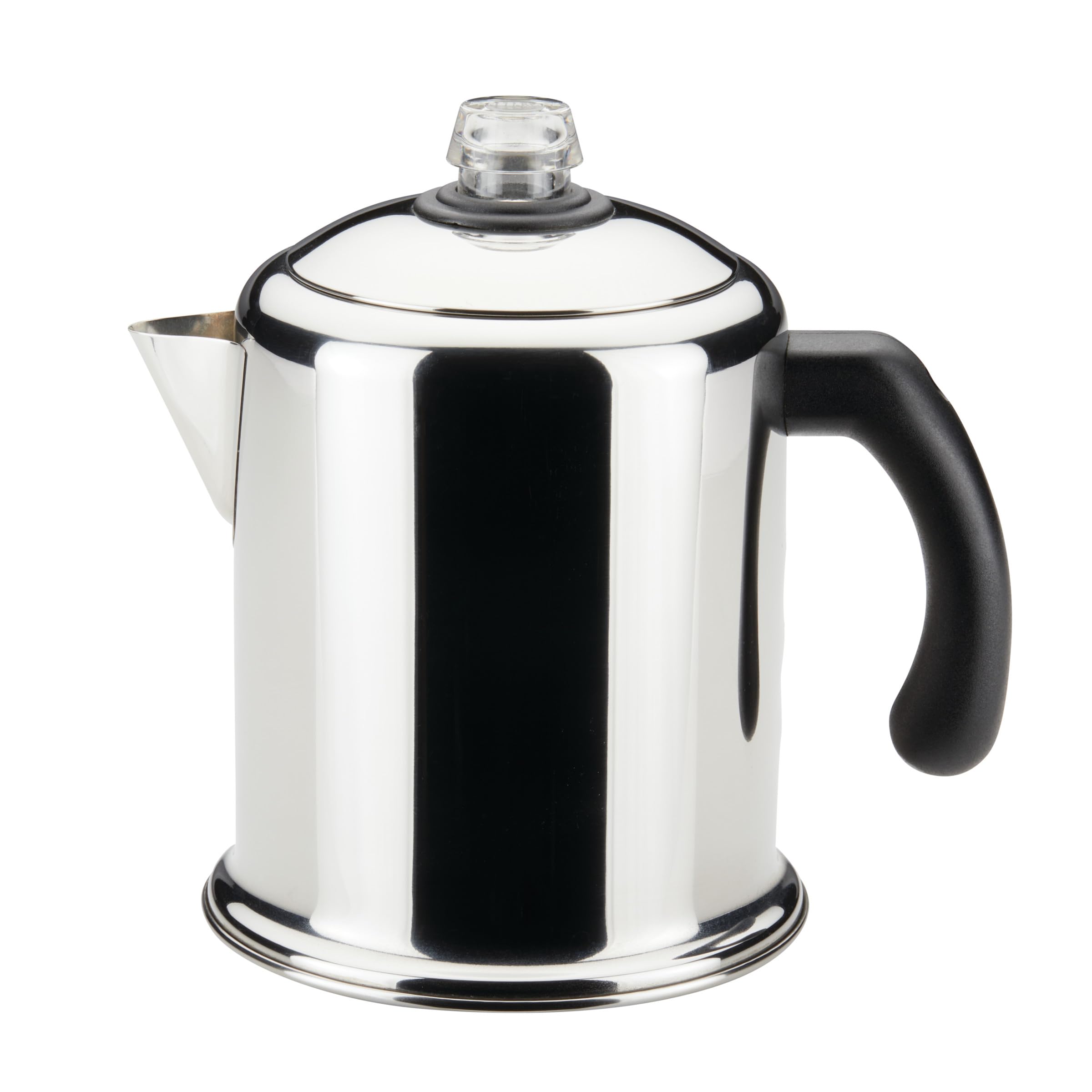 Farberware Classic Stainless Steel Yosemite Percolator Coffee Pot, 8-Cup, Stainless Steel
