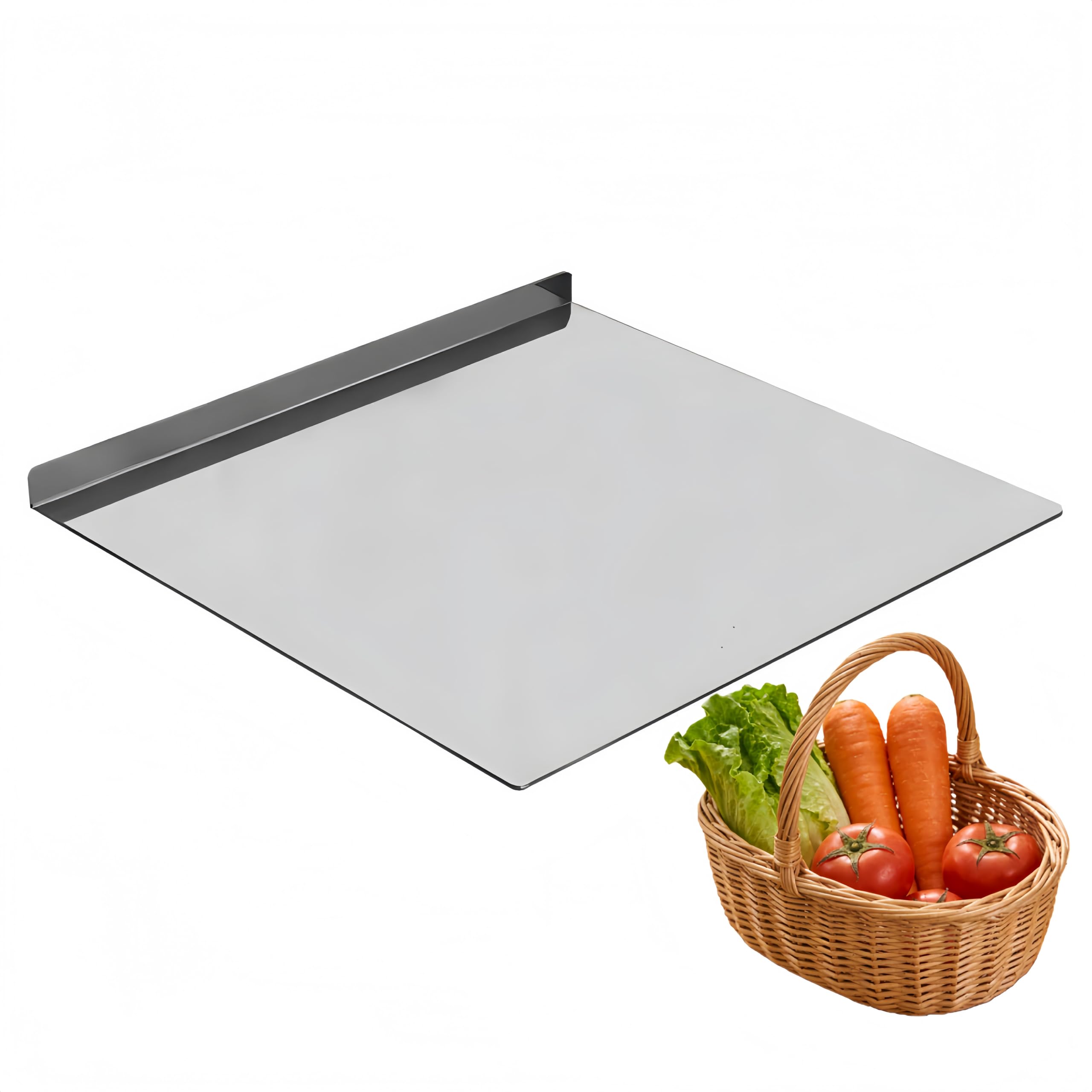 Large Stainless Steel Cutting Board for Cutting Meat, Choppers, Vegetables, Fruits, Bread and Baking Easy to clean, Easy to store, Dishwasher safe (30 * 40)
