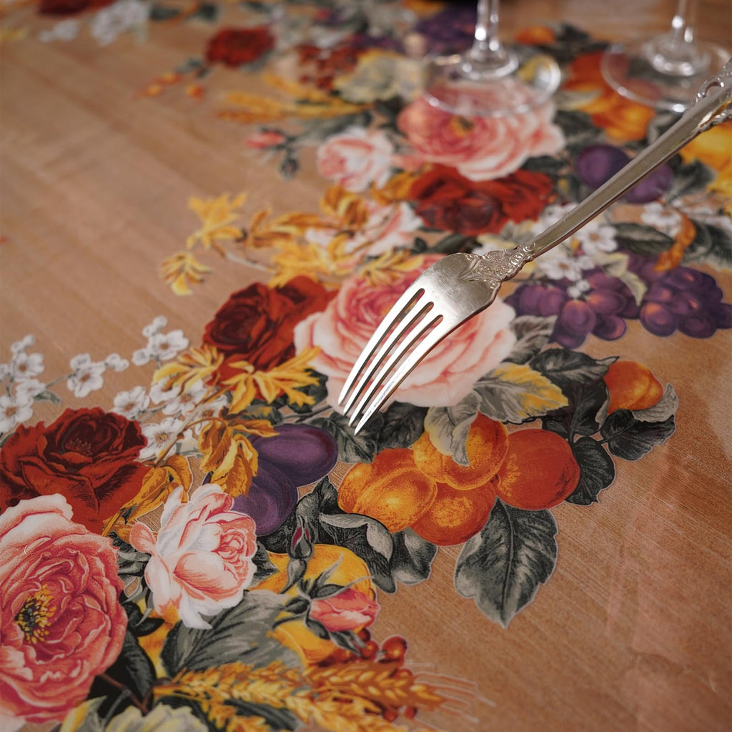 Artbloss Clear Table Cover Protector Vinyl PVC Table Cloth, 60" x 104"