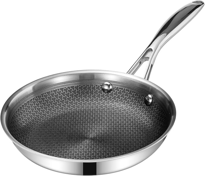 DELUXE 8" Hybrid Ceramic Nonstick Frying Pan for Daily Cooking