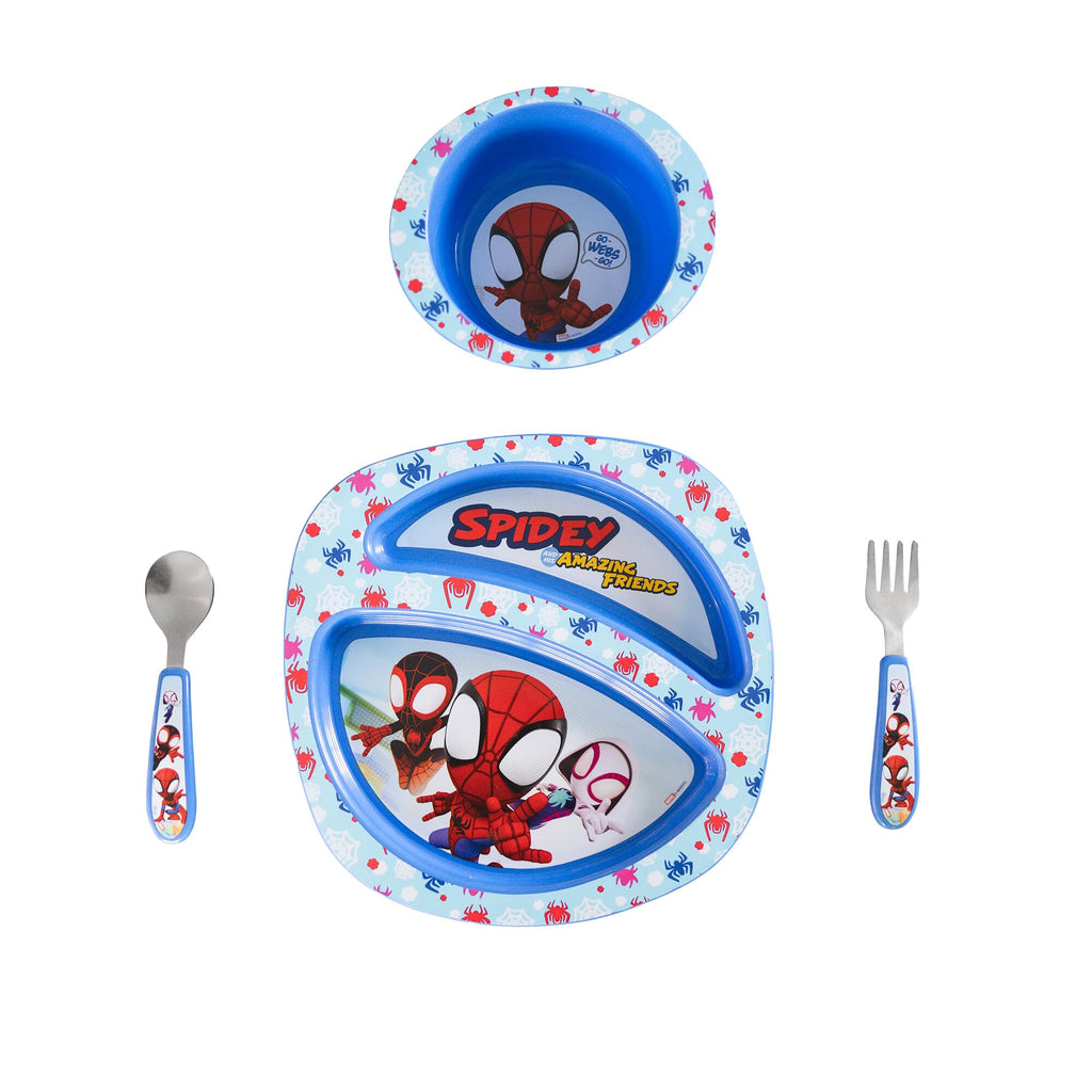 The First Years CoComelon Dinnerware Set - Toddler Plates and Toddler Utensils- 4 Count