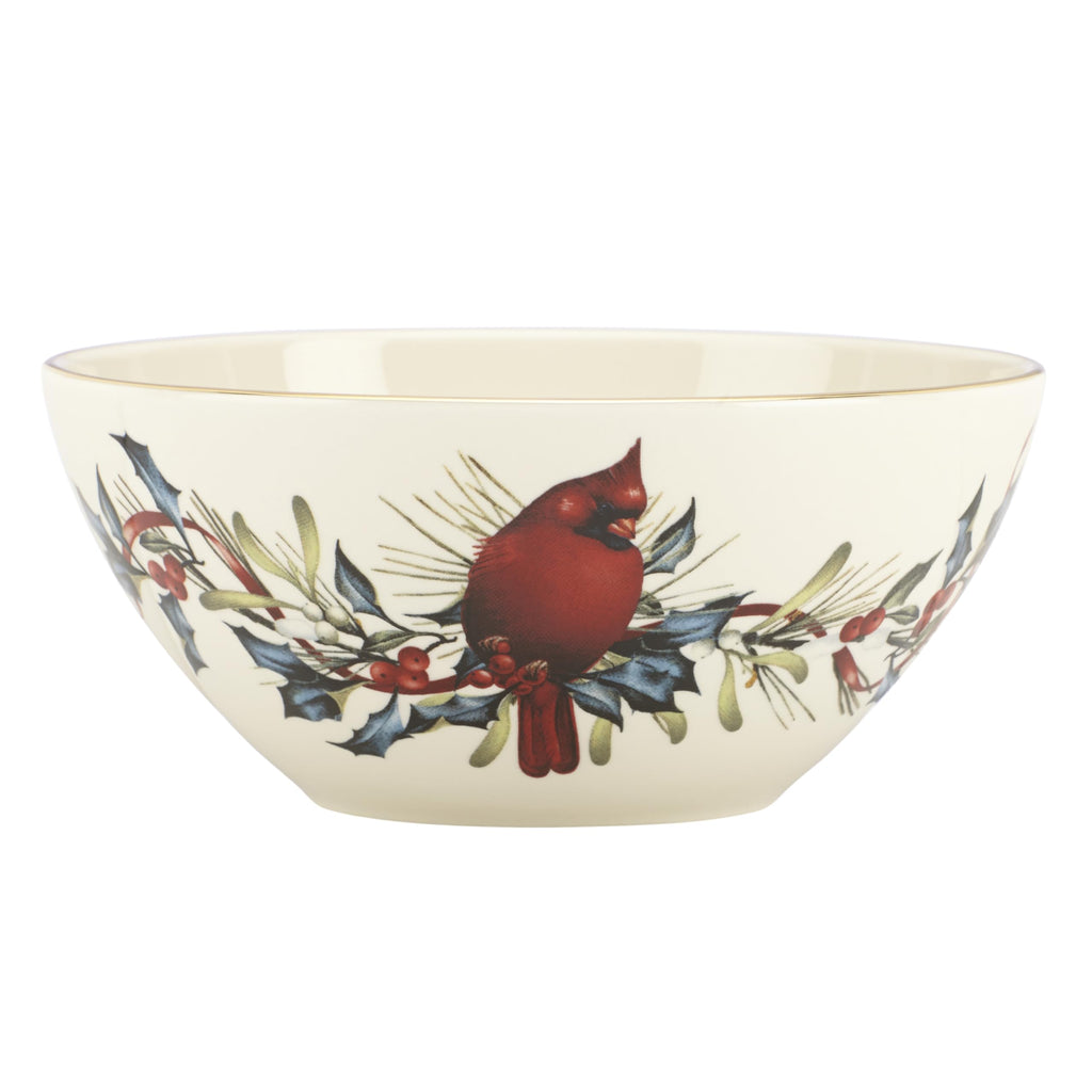 Lenox Winter Greetings Porcelain Covered Christmas Gravy Dish, 64oz