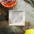 Letter Z Monogram Ice Cube Mold Custom Ice Cube Mold 2 Inch Big Initials Silicone Ice Cube Tray Gifts for DAD Gifts for Him