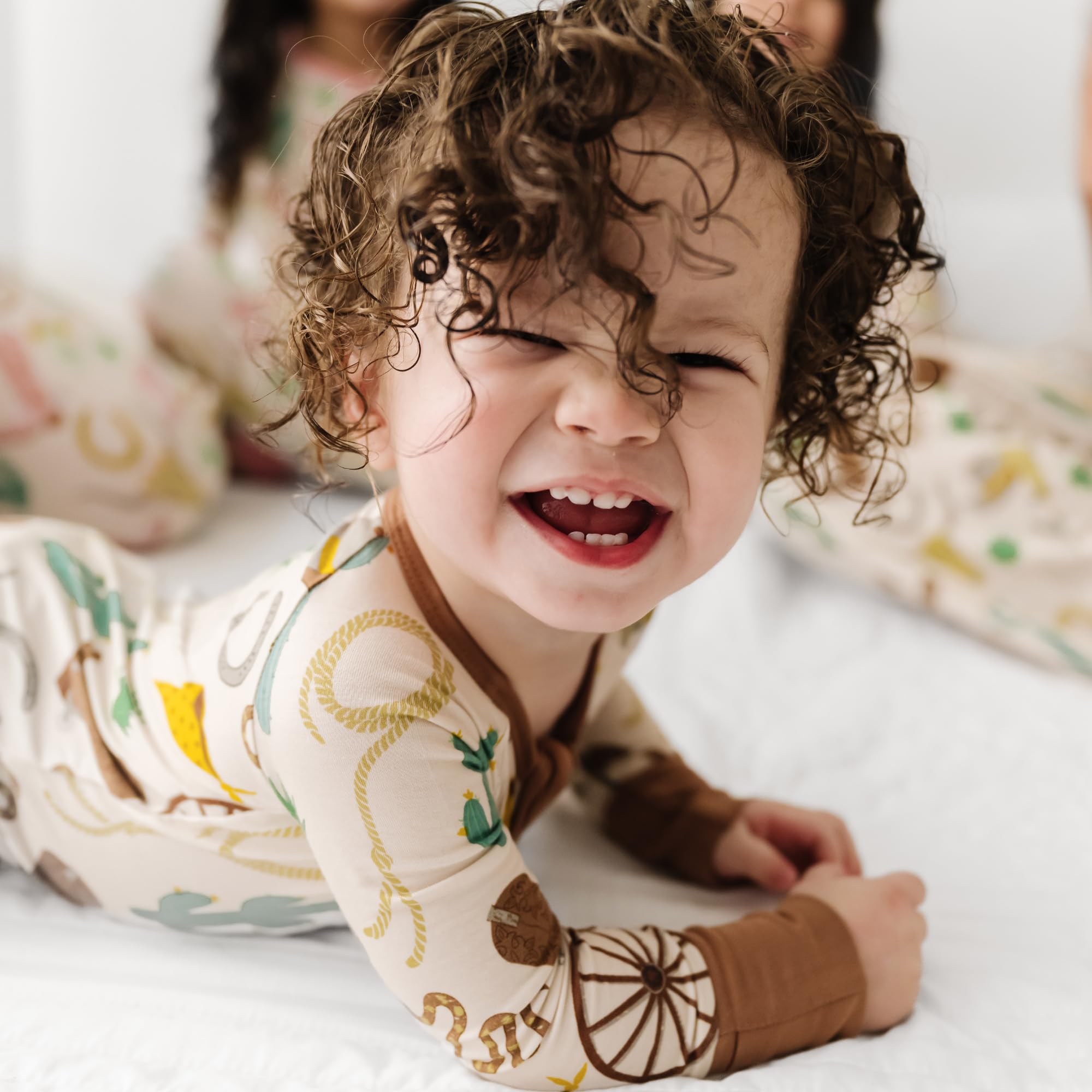 Little Sleepies Baby Pajamas, Caramel Ready to Rodeo, 12-18 months