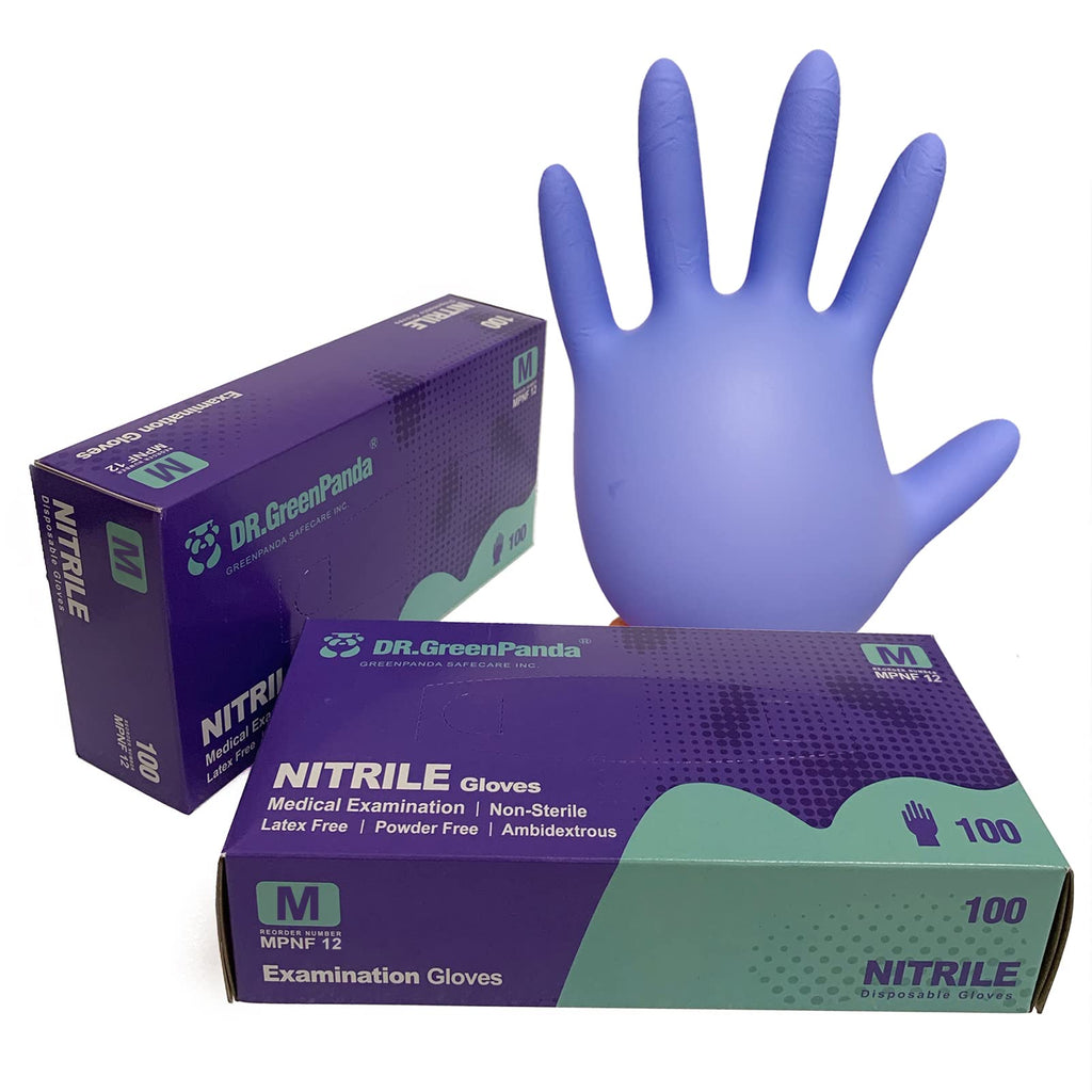 Dr.GreenPanda Blue Nitrile Exam Gloves Small 1000pcs 3mil Food Safe