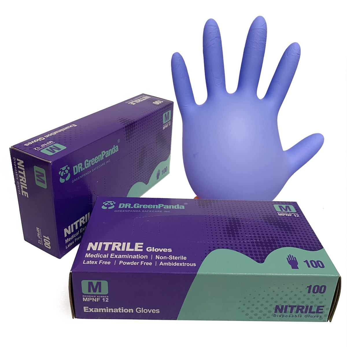 Dr.GreenPanda Blue Nitrile Exam Gloves Small 1000pcs 3mil Food Safe