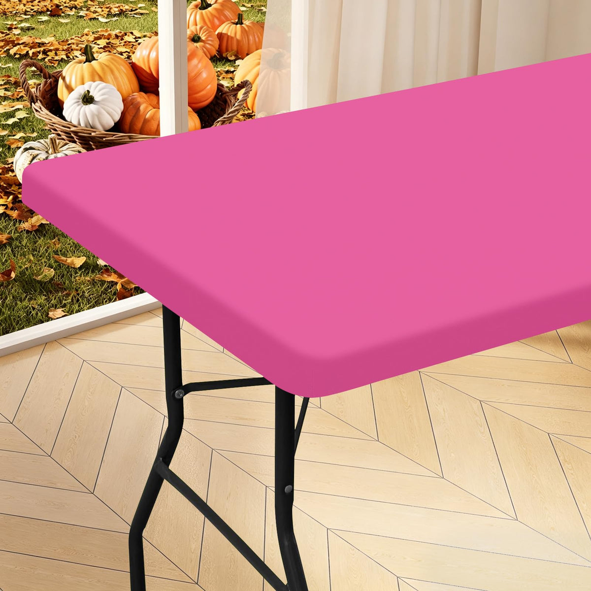 homing Rectangle Table Cloth Cover 6 Foot Elastic Fitted Tablecloth
