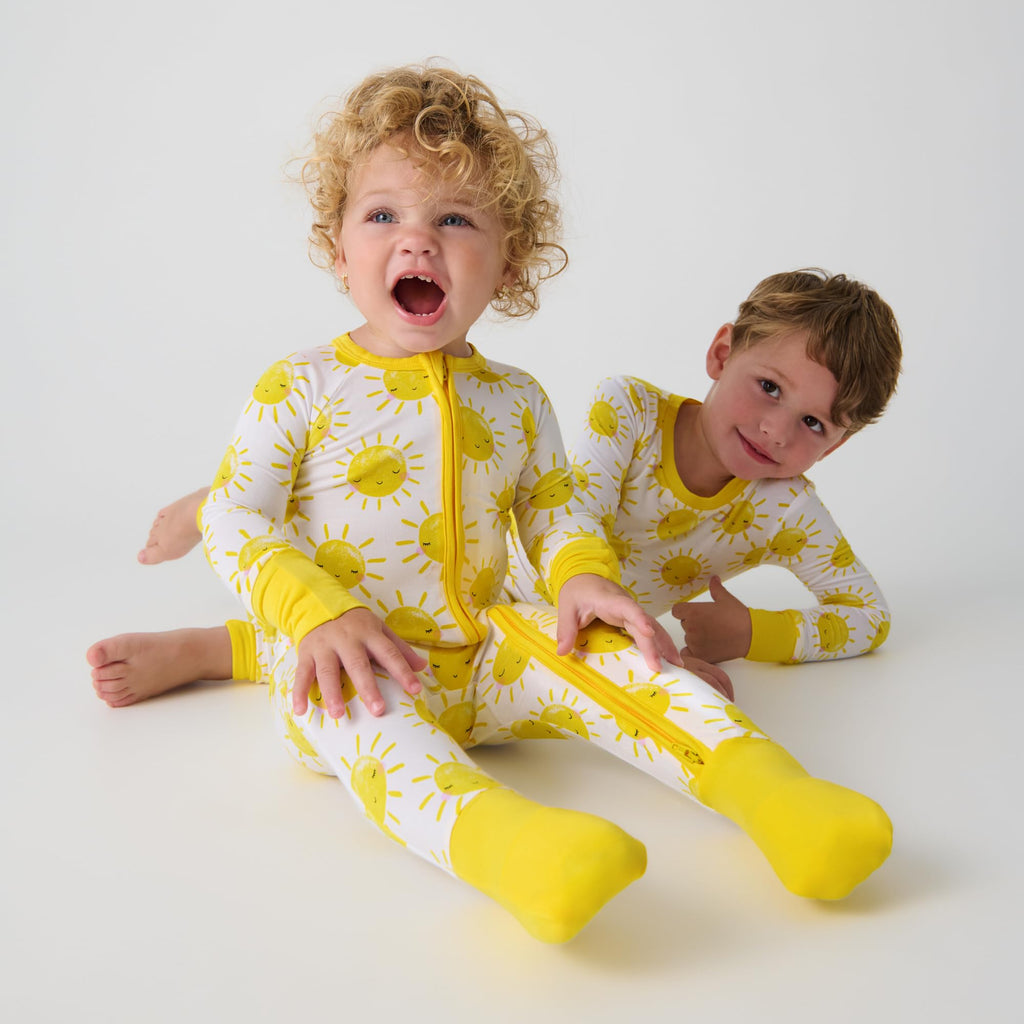 Little Sleepies Baby Pajamas, Sunshine, 3-6M