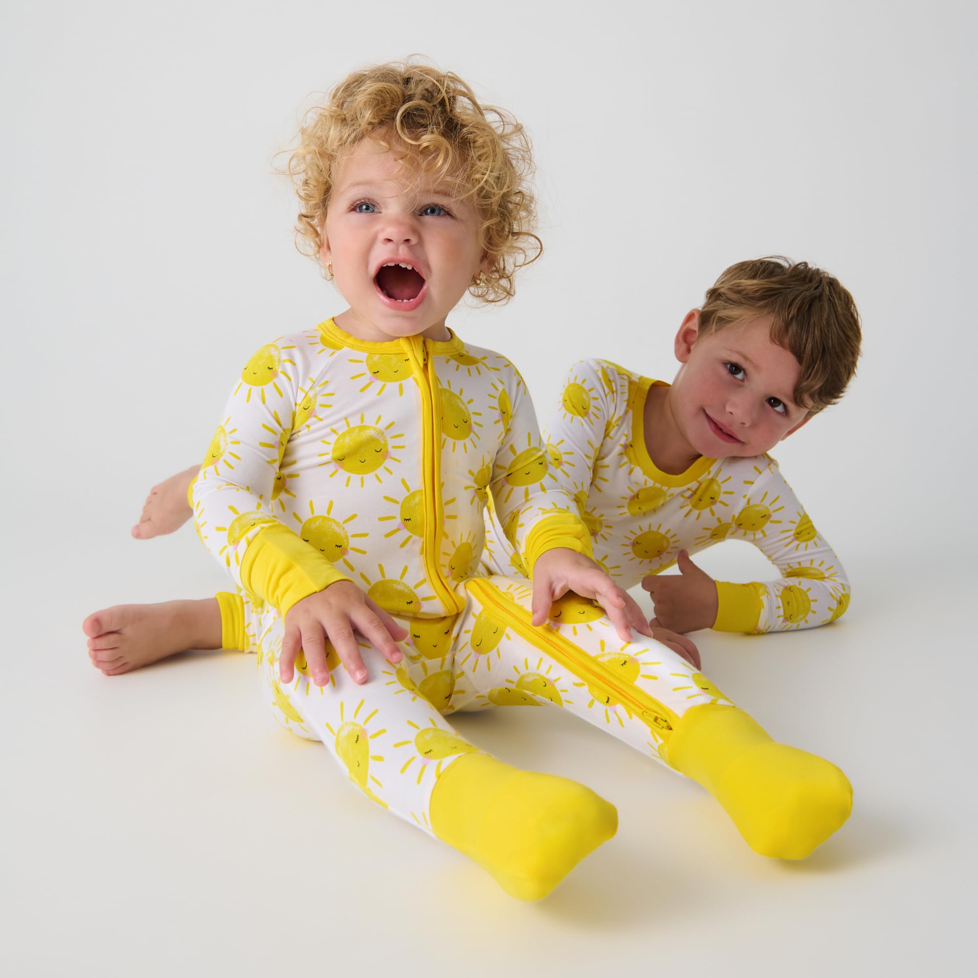 Little Sleepies Baby Pajamas, Sunshine, 3-6M