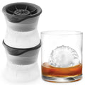 Tovolo Baseball Ice Molds Pack of 2 Large Craft Ice Mold Spheres for Whiskey Bourbon Cocktails, Dishwasher Safe BPA Free Silicone Baseball Ice Sphere Fun Gifts for Baseball Fans Coaches Fathers Dads
