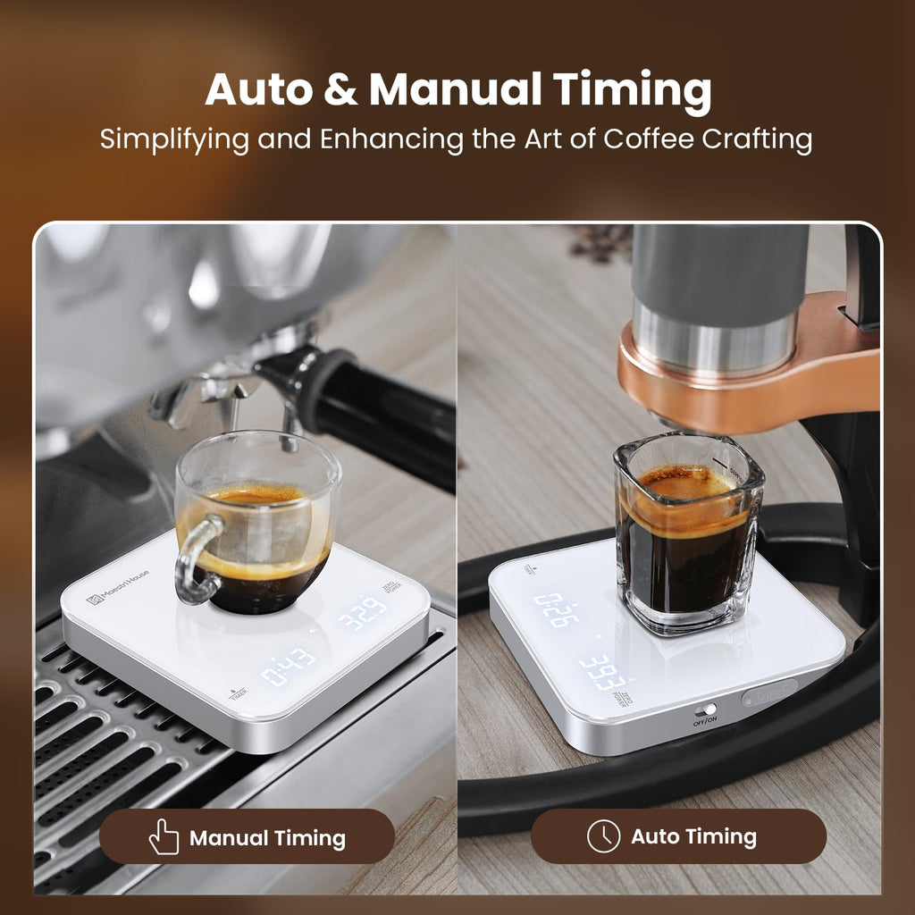 Maestri House S2 Espresso Coffee Scale with Timer 0.1g Precision Shot Scale