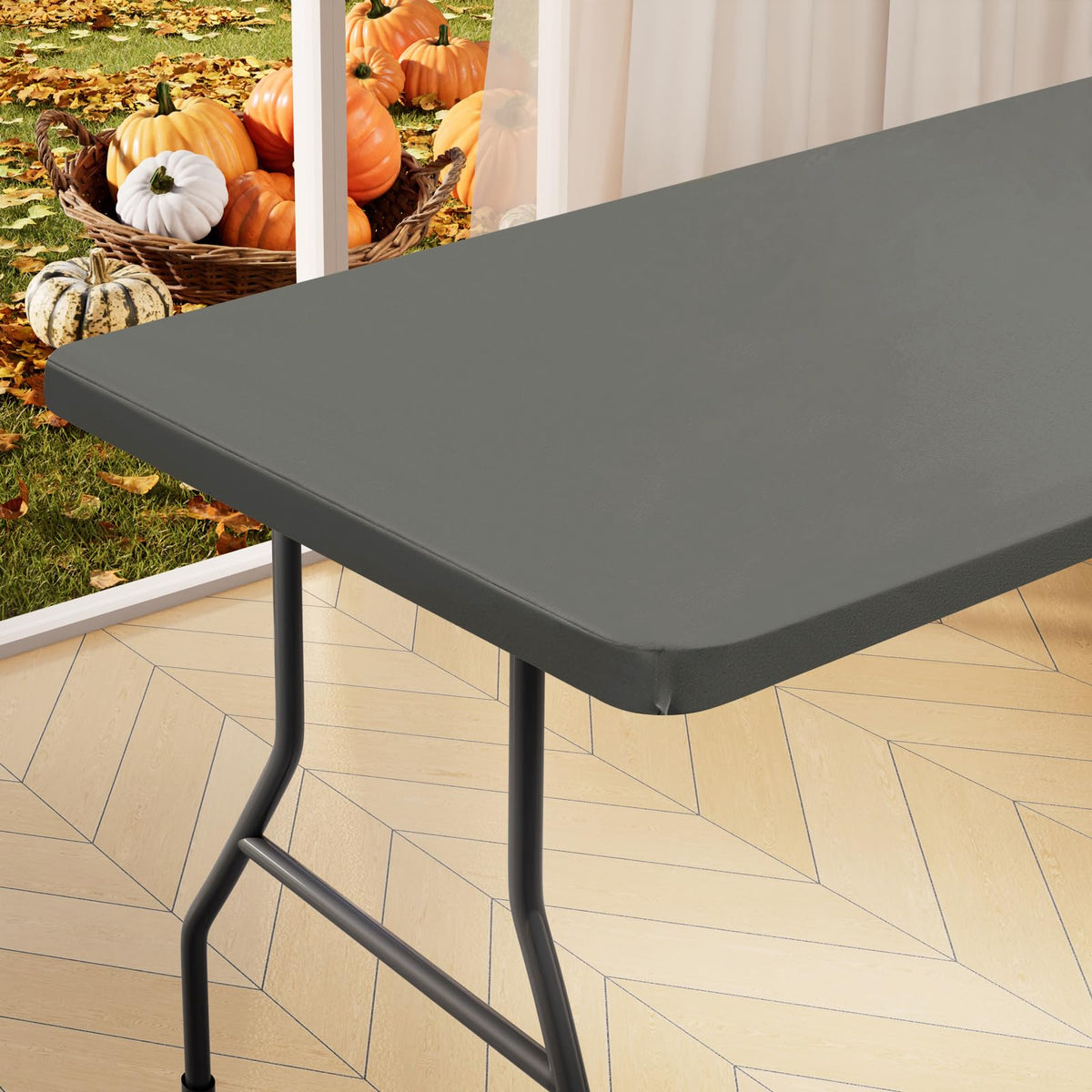 homing Rectangle Table Cloth Cover 4 Foot Elastic Fitted Tablecloth