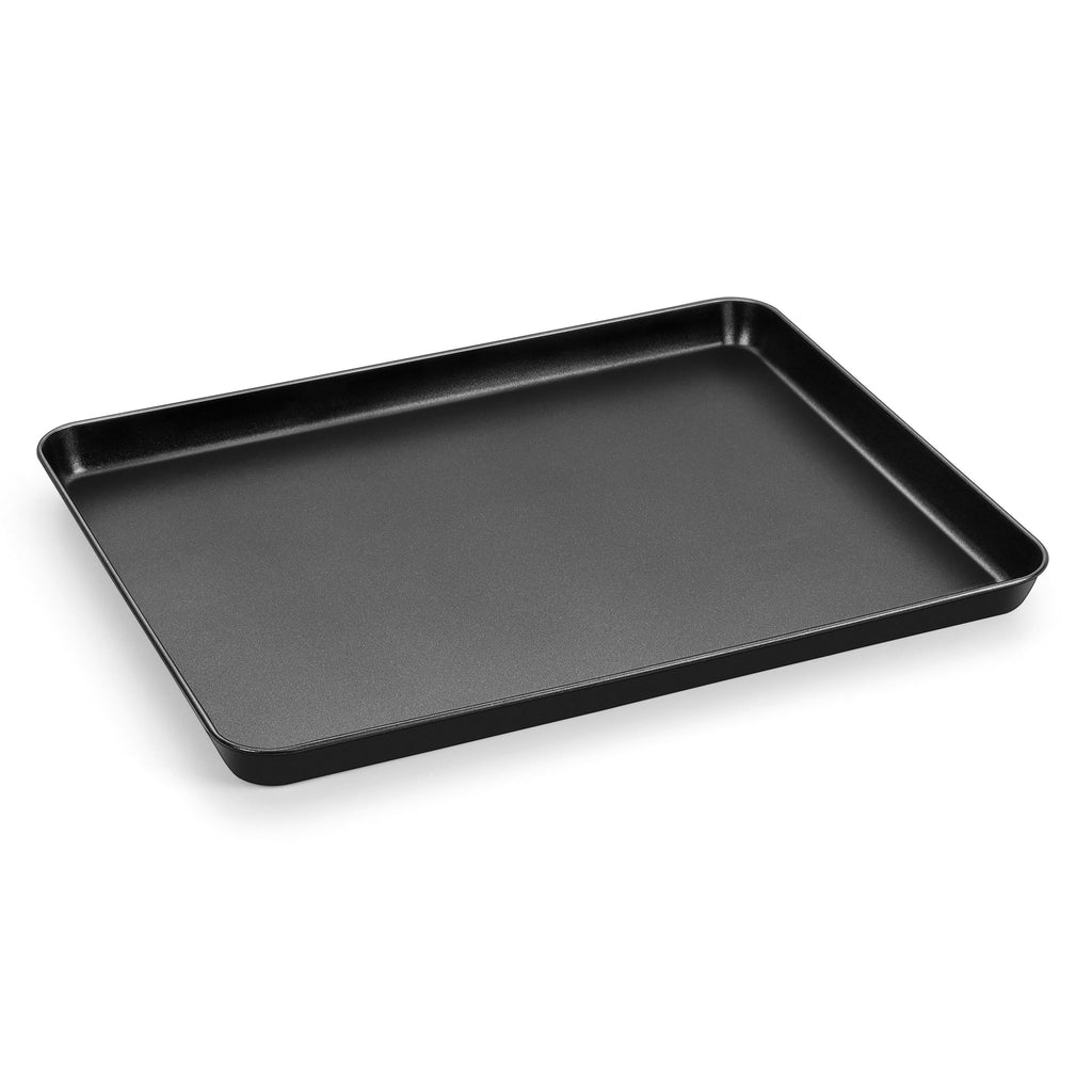 E-far 16x12 Inch Baking Sheet, Non-stick Cookie Sheet Pan for Oven Baking Cooking Roasting, Carbon Steel Tray Metal Bakeware for Jelly Roll Steak, Non-toxic & Warp Resistant, Easy Clean