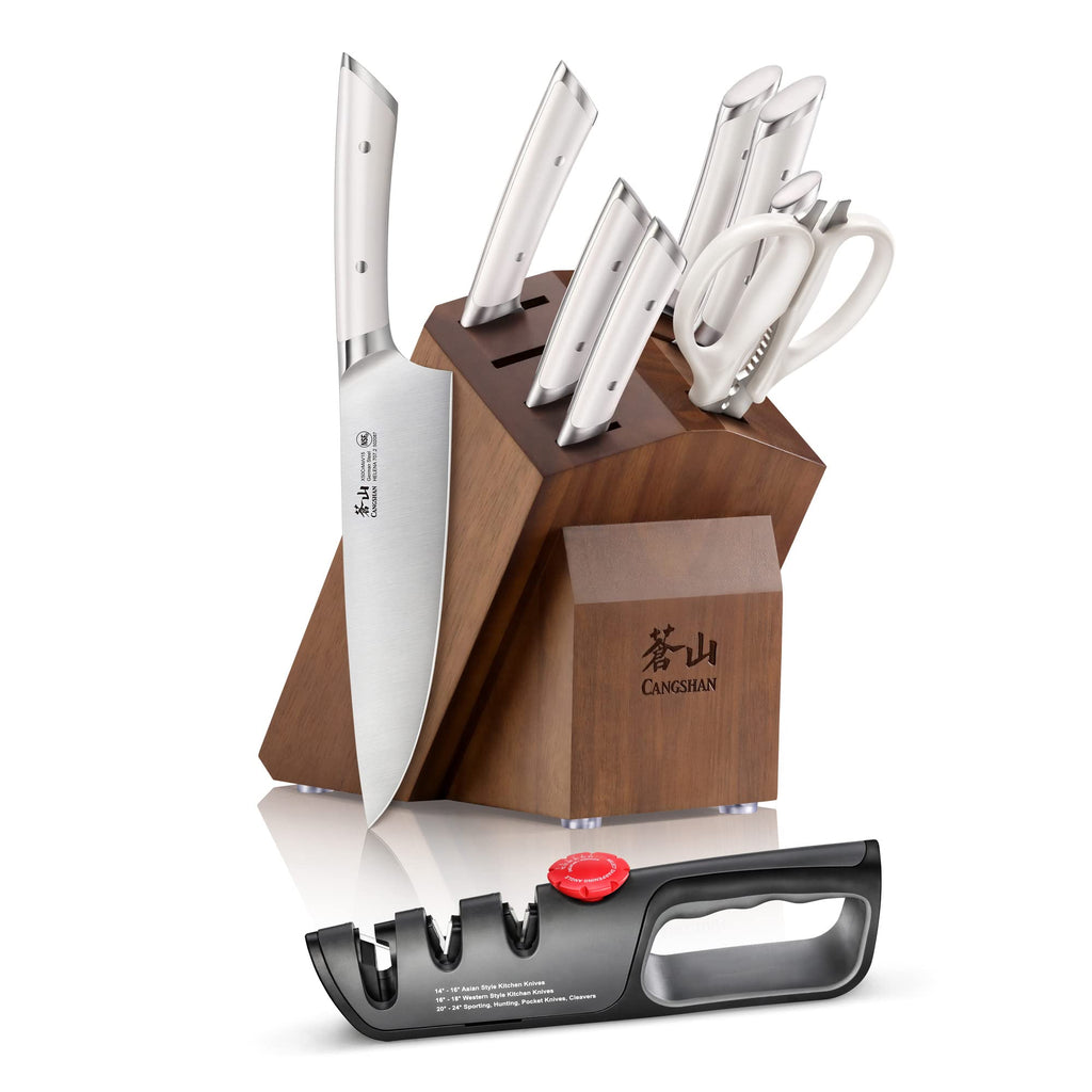 Cangshan HELENA Series German Steel Forged Knife Block Set (23-Piece, Black)