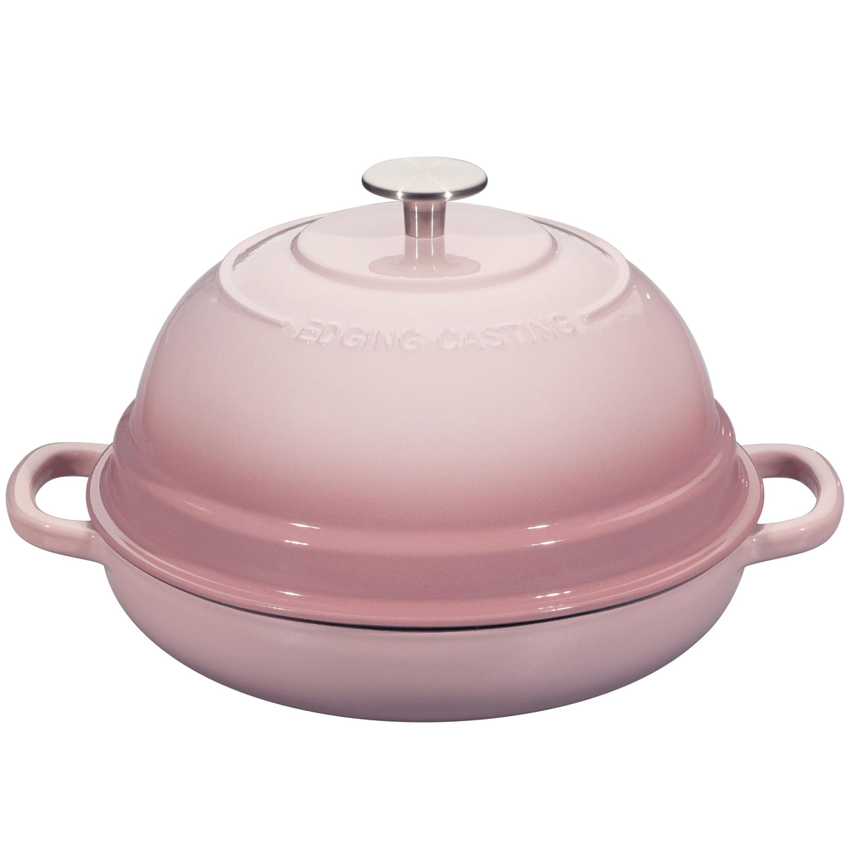 EDGING CASTING Enameled Cast Iron Dutch Oven Pot with Lid, Round Bread Oven for Homemade Sourdough Bread Baking, 6 Quart, Pistachio Green