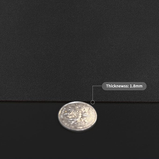 Leather Table Pad,1.8mm Thick,40x78 Inch,Dining Table Pad,Table Pads for Dining Room Table Rectangular,Table Protector for Dining Room Table,Table Top Protector(Black+Black,40x78)