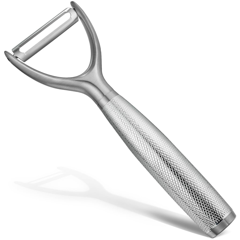 KULUNER Luxury I-Type Vegetable Peeler – 24K Gold Plated Handle, 304 Stainless Steel Ultra Sharp Blade, Ideal for Potatoes, Apples, and Other Fruits & Vegetables