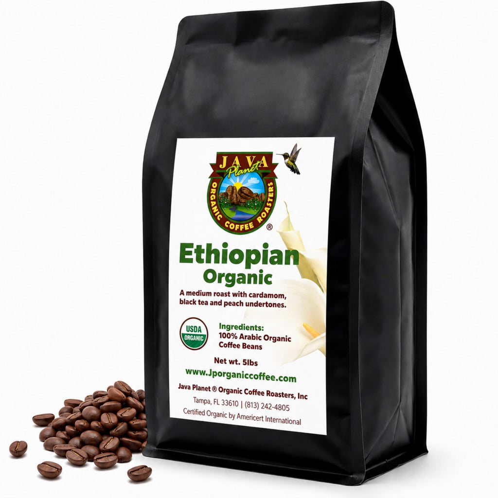 Java Planet Low Acid Organic Papua New Guinea Whole Bean Coffee 16oz