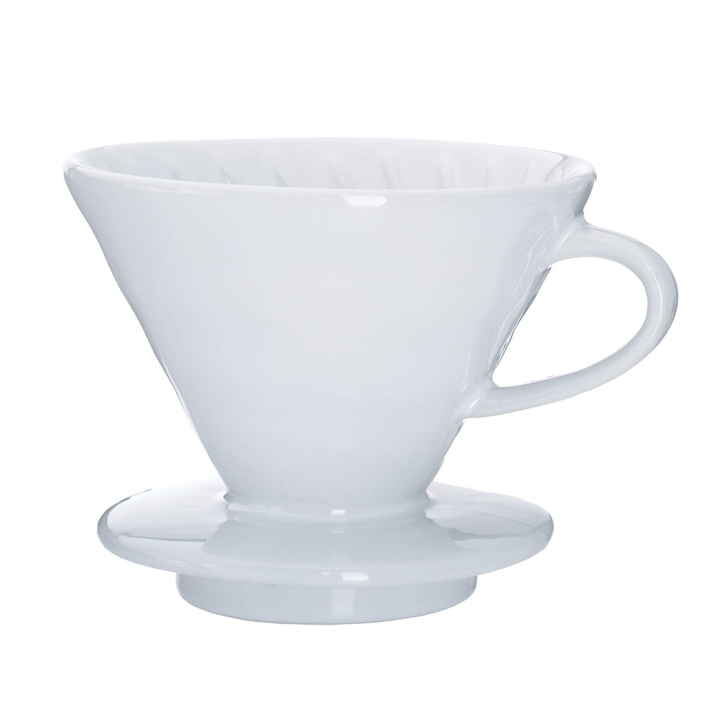 Kajava Mama Ceramic Pour Over Coffee Dripper V02 Manual Brewer White, 2 Cup