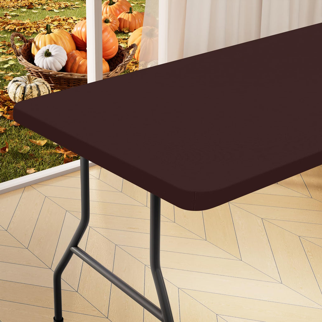 homing Rectangle Table Cloth Cover 5 Foot Black Elastic Fitted Tablecloth