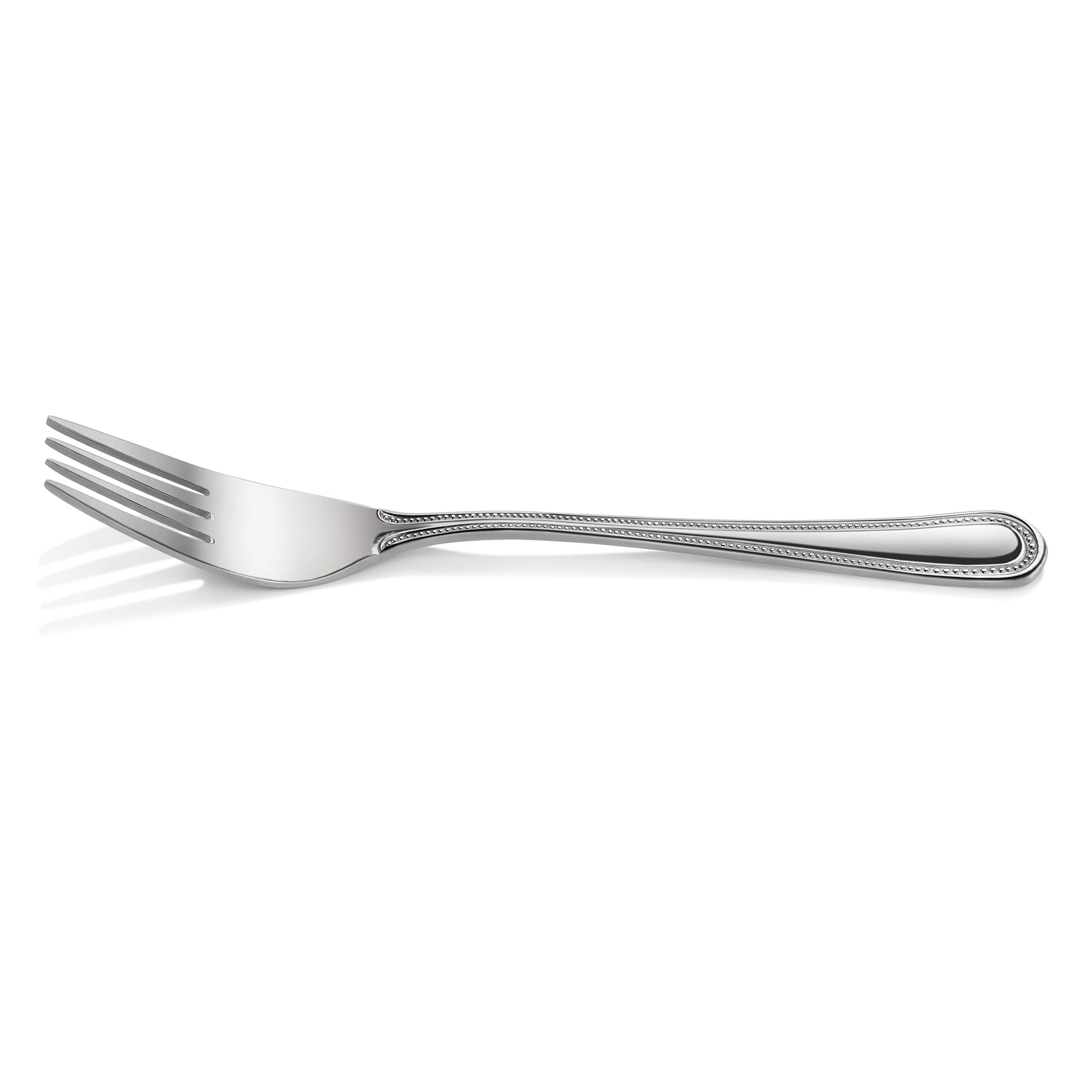 New Star Foodservice Bead Pattern 18/0 Stainless Steel Salad Fork, 6.6-Inch, Set of 12, Commercial Grade