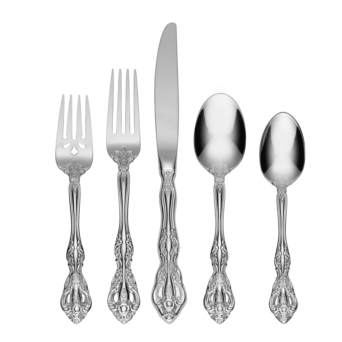 Oneida Michelangelo Dinner Forks Silverware Set for 4, Flatware