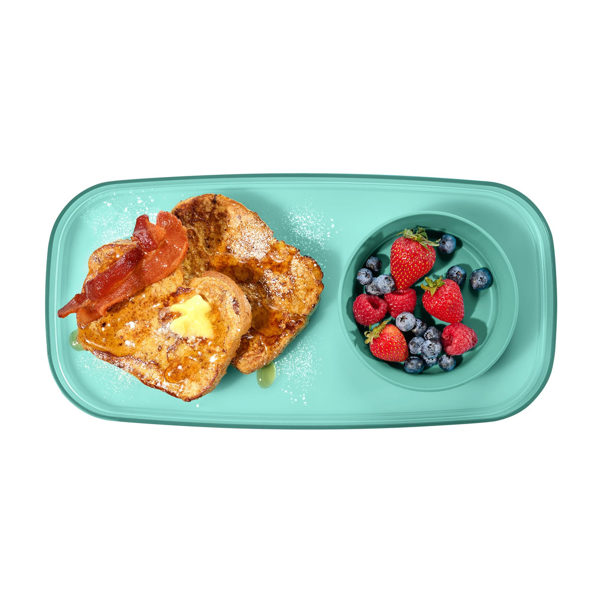 madesmart dipware Small Serving Plate, Stackable & Removable Dip Bowl for Salsa, Queso, Salad, Olives, Dishwasher & Microwave Safe, Multipurpose Plate & Bowl, Lime