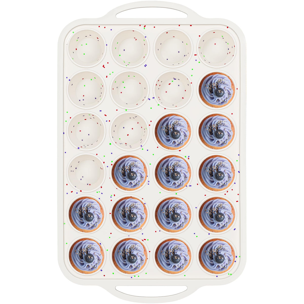 AOTASO 6 Cup Jumbo Muffin Pan for Baking with Metal Frame Nonstick
