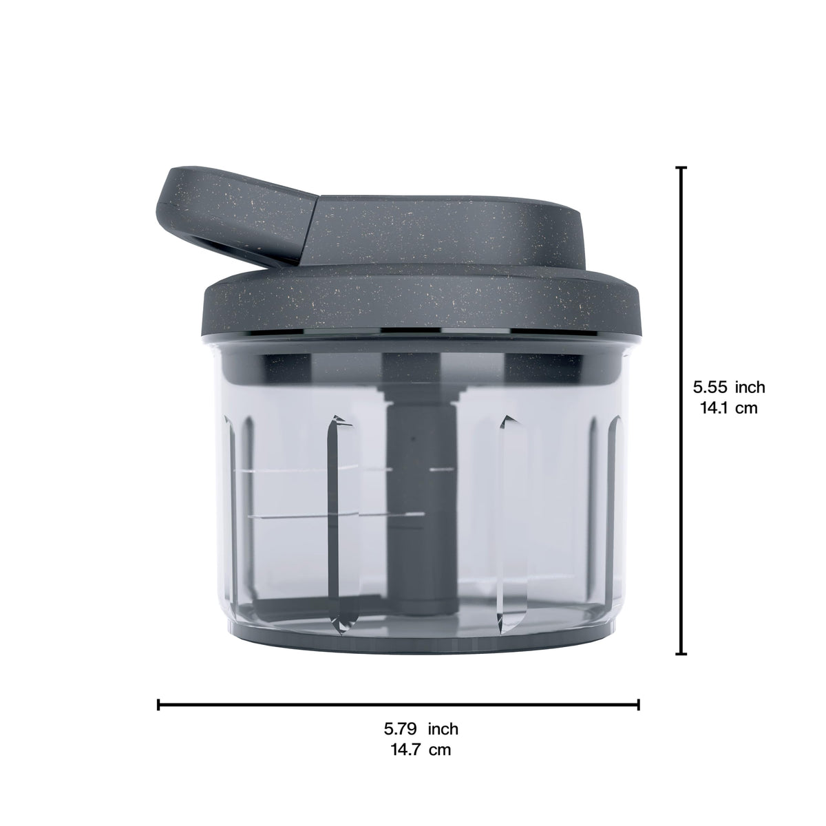 Zyliss Easy Pull Food Chopper & Manual Food Processor, Gray, Easy Pull 3.0