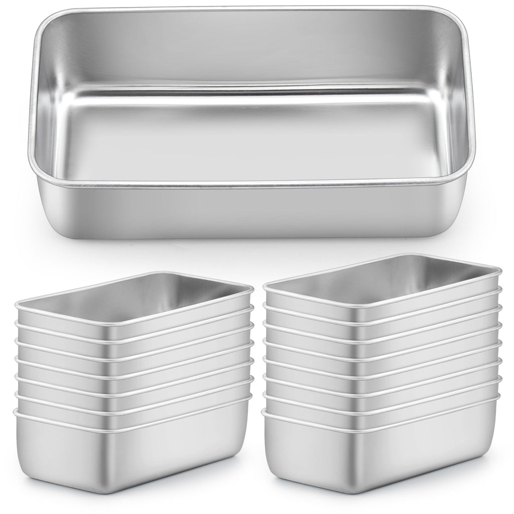 LIANYU Loaf Pan for Baking Bread, 9x5In Stainless Steel Bread Pan, 4 Pack