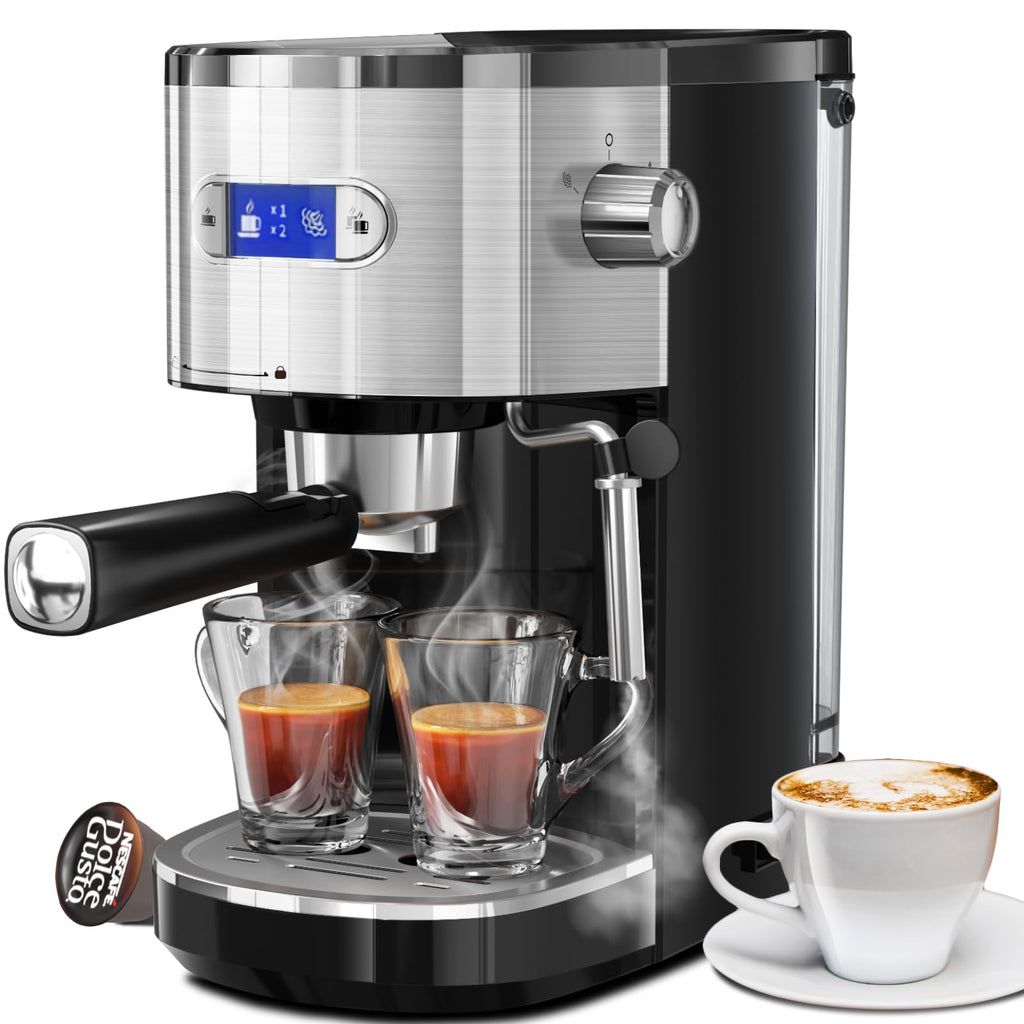 Kismile Stainless Steel 20 Bar Espresso Machine with Milk Frother