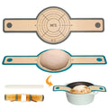XCZ 2 PCs Silicone Bread Sling Dutch Oven Non-Stick & Easy Clean Reusable Silicone Bread Baking Mat. With Extra Long Handles Bread Baking Sheet Liner