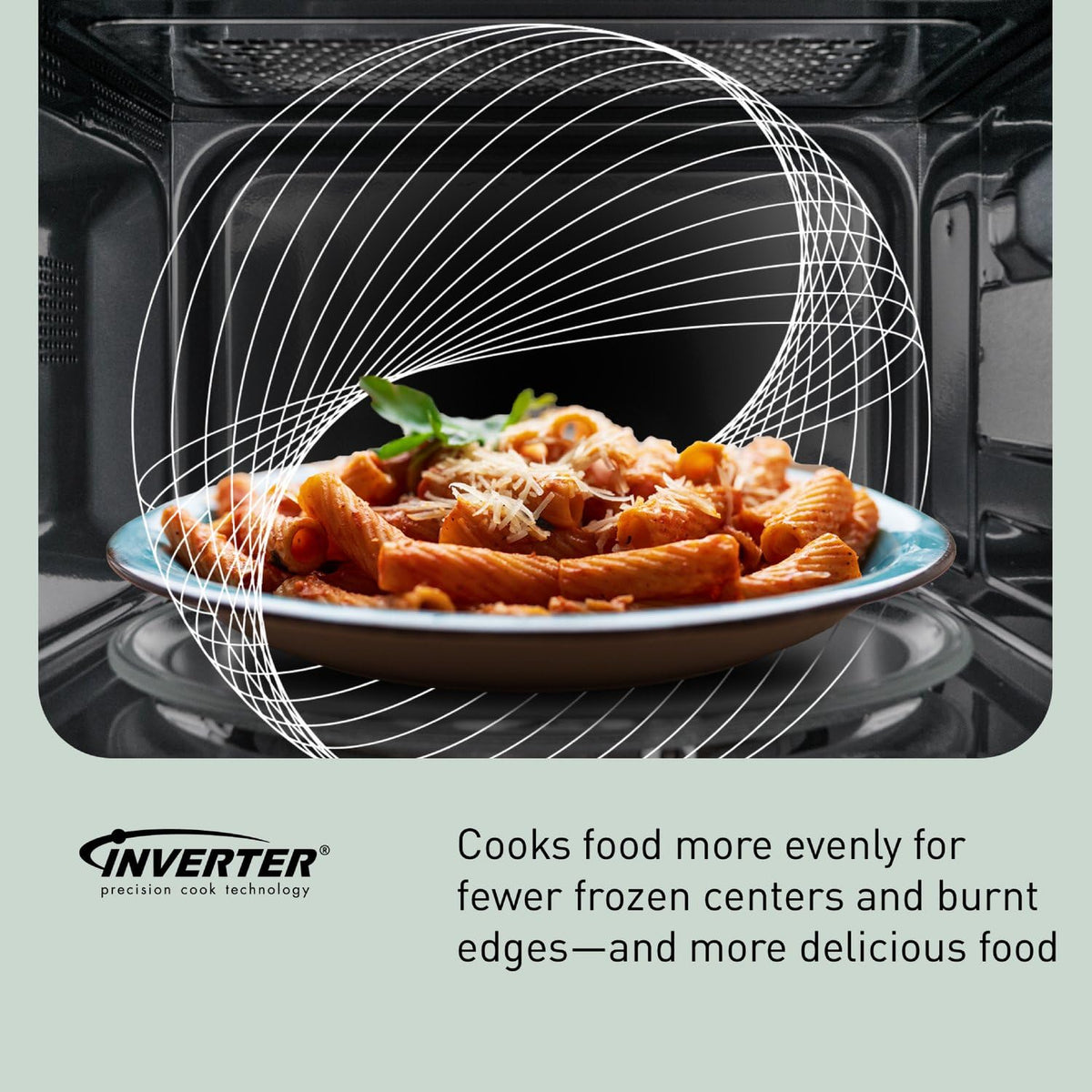 Panasonic NN-SN68KS Compact Microwave Oven with 1200W Power, Sensor Cooking, Popcorn Button, Quick 30Sec & Turbo Defrost, 1.2 cu.ft, Stainless Steel
