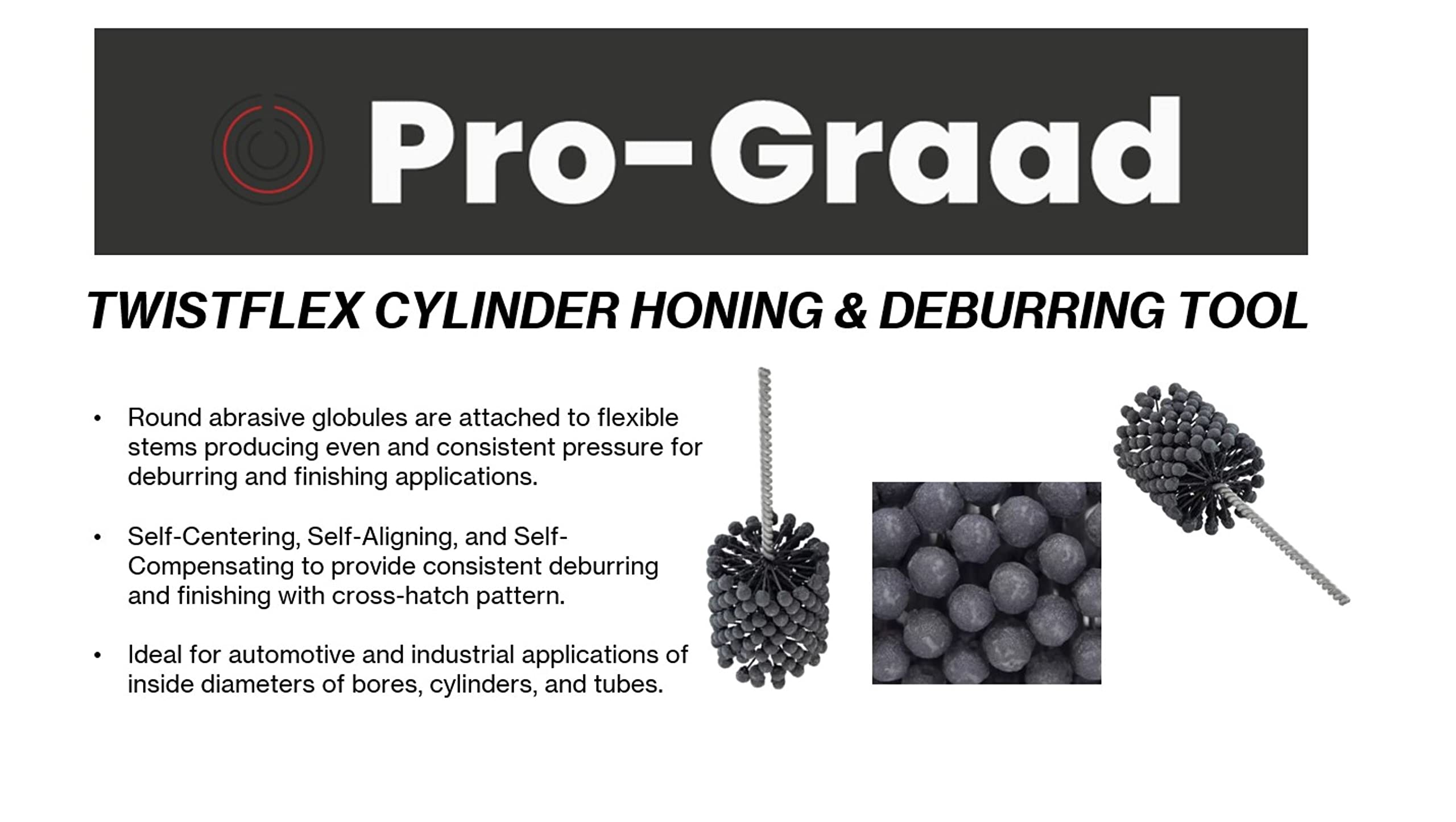1" 240 Grit Silicon Carbide TwistFlex Cylinder Hone for 0.93"- 1.02" Bores