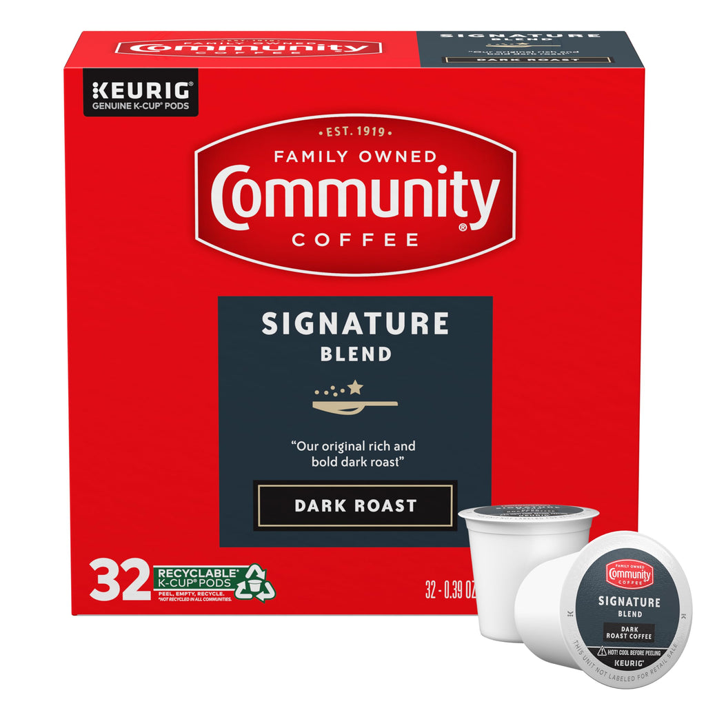 Community Coffee Grandma's Sugar Cookie Keurig K-Cup Pods, Limited Edition Holiday Flavor, Natural Ingredients, 10 Count (Pack of 1)