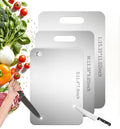 Katori Titanium Cutting Board, 100% Pure Titanium Cutting Boards for Kitchen, Double Sided Non Toxic Cutting Board,Hygiene Durable Chopping Board Suitable for Dishwasher Safe （3PC)